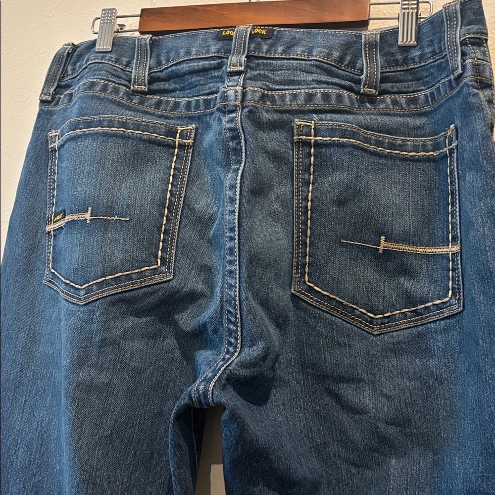 ARIAT REBAR M5 DURASTRETCH EDGE MEDIUM WASH STACKABLE STRAIGHT LEG WORK JEAN - Picture 6 of 16